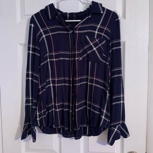 Navy flannel